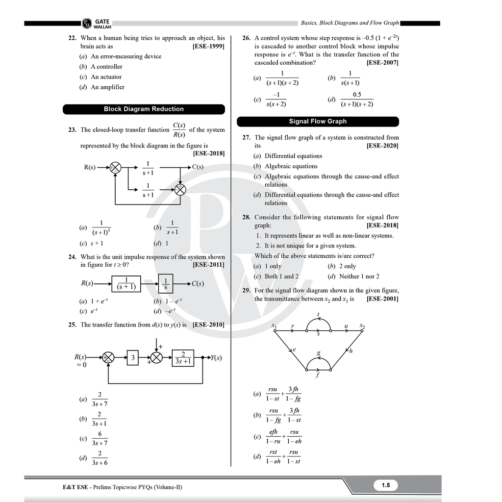 UPSC ESE Topicwise Previous Years Solved Questions 26 Years PYQs Electronics & Telecommunication Engineering Preliminary Examination Volume 1 & 2 Combo Set of 2 Books