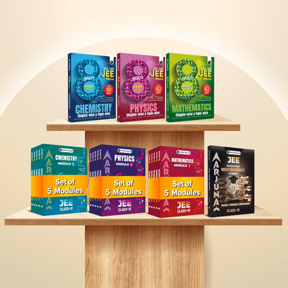 PW JEE Main & Advanced Class 11 Complete Preparation Combo | Arjuna 2026 Physics, Chemistry & Mathematics Modules + Question Booklets with Solutions (16 Books) + JEE Main PYQ 8 Years (2019–2026) PCM Combo (3 Books)|162 Sets Solved Papers for JEE Main 2027