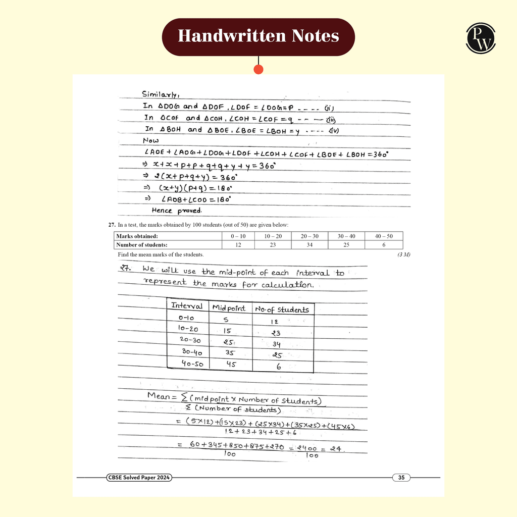 CBSE 15 New Pattern Sample Question Papers Class 10 Mathematics (Standard Maths) For 2025 Exam with 50 Percent Competency Based Questions 100 Most Probable Questions