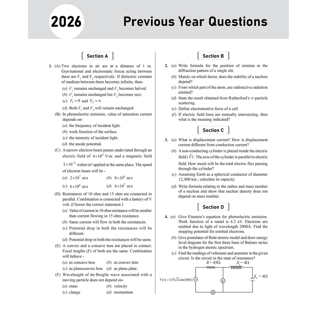 Class 12 UP Board Past 5 Years Solved Papers (2026-2022) For 2027 Exam Pattern (English Medium) | Physics, Chemistry, Biology, Maths, English, Hindi | Based on the Latest Exam Pattern