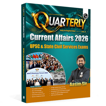 UPSC Quarterly Current Affairs Magazine Vol. 3 July to September 2026 By Aasim Sir | For UPSC & State Civil Services Exams 2026-27 English Edition