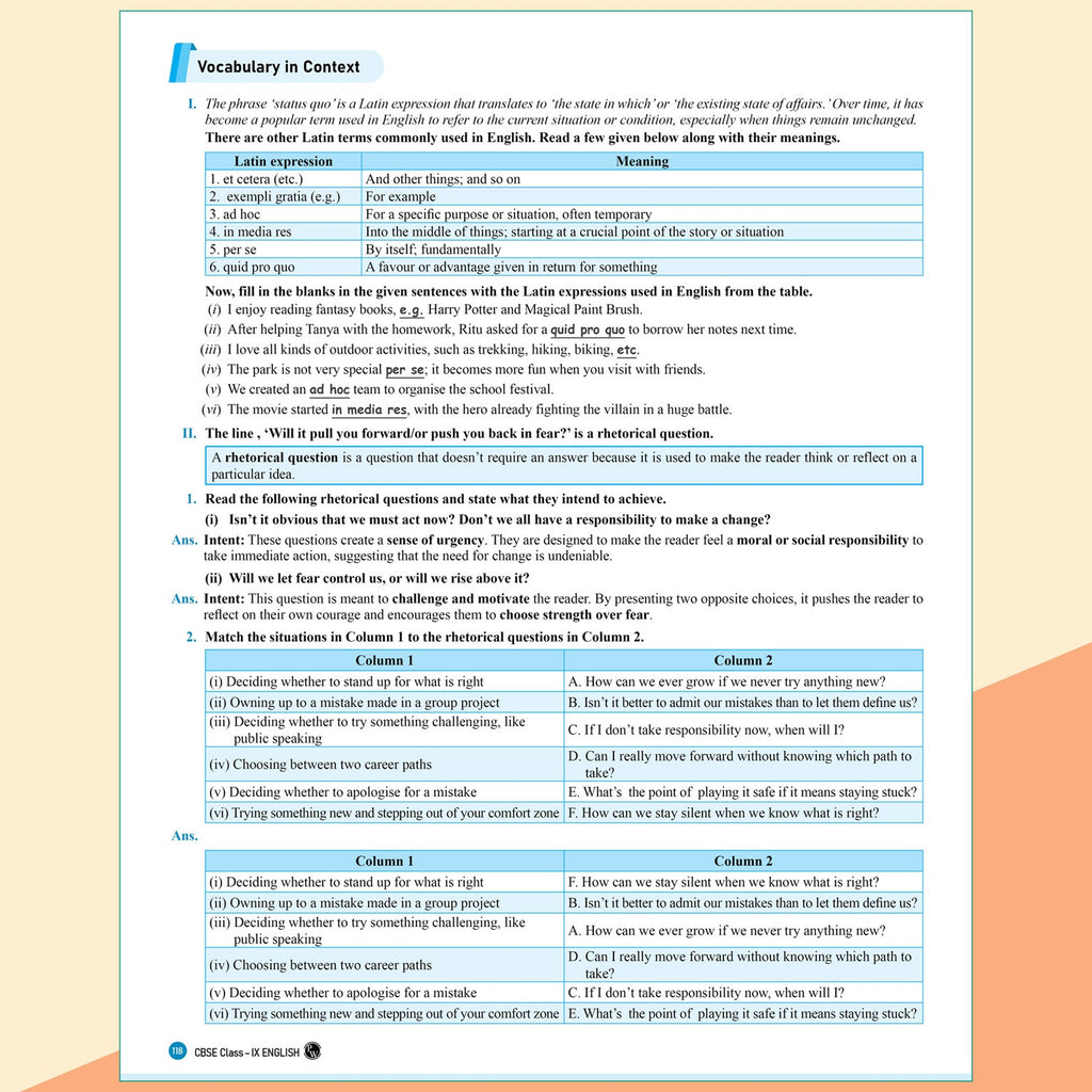 PW New NCERT Class 9 English Kaveri Textbook Solutions with Mind Maps 2026-27 | Revision Book, Solved NCERT Intext Solutions and End Exercises