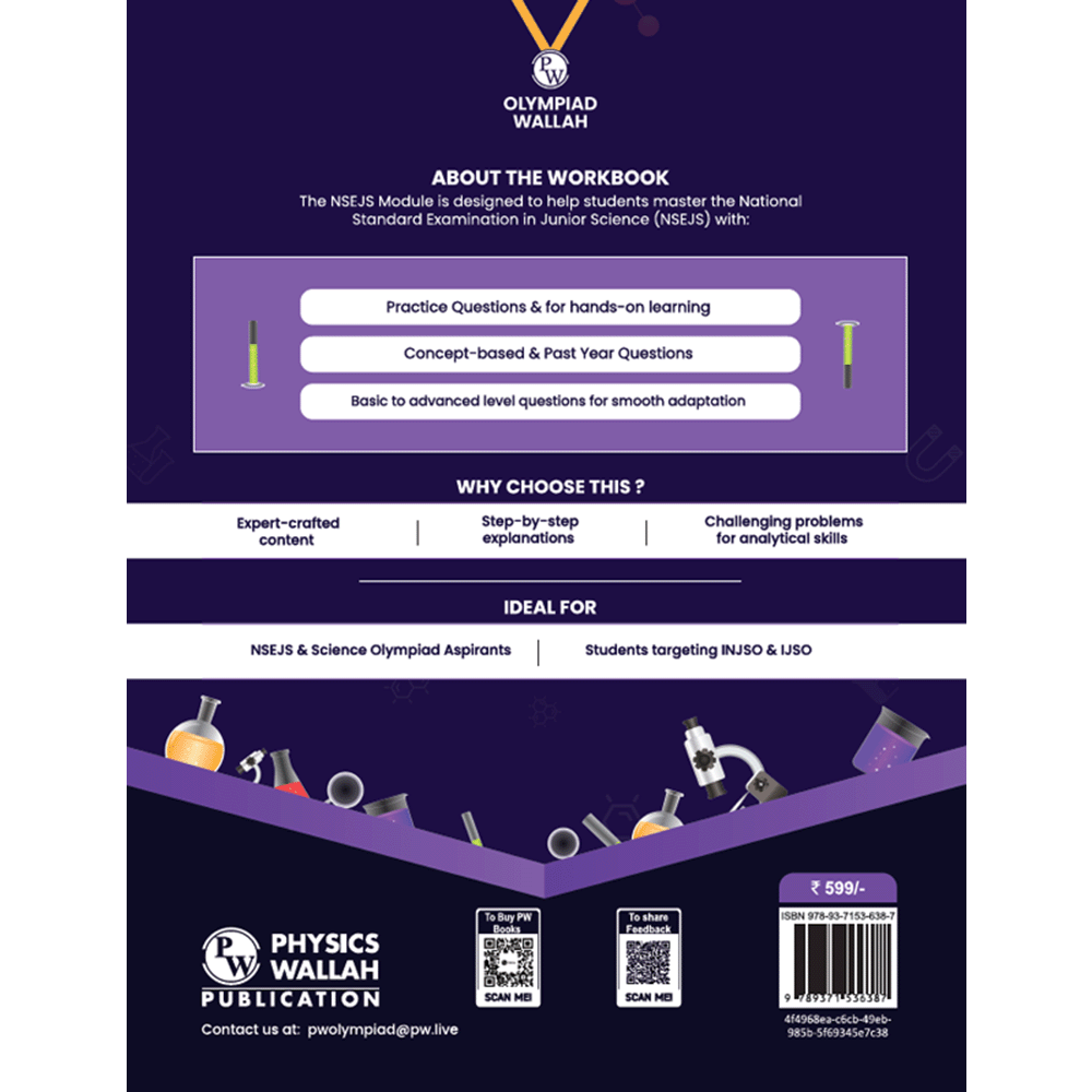 Olympiad Wallah NSEJS Champion Series For Class 8-10 (Part-1) Complete Science Prep Guide | Ideal For NSEJS, INJSO & IJSO 2025