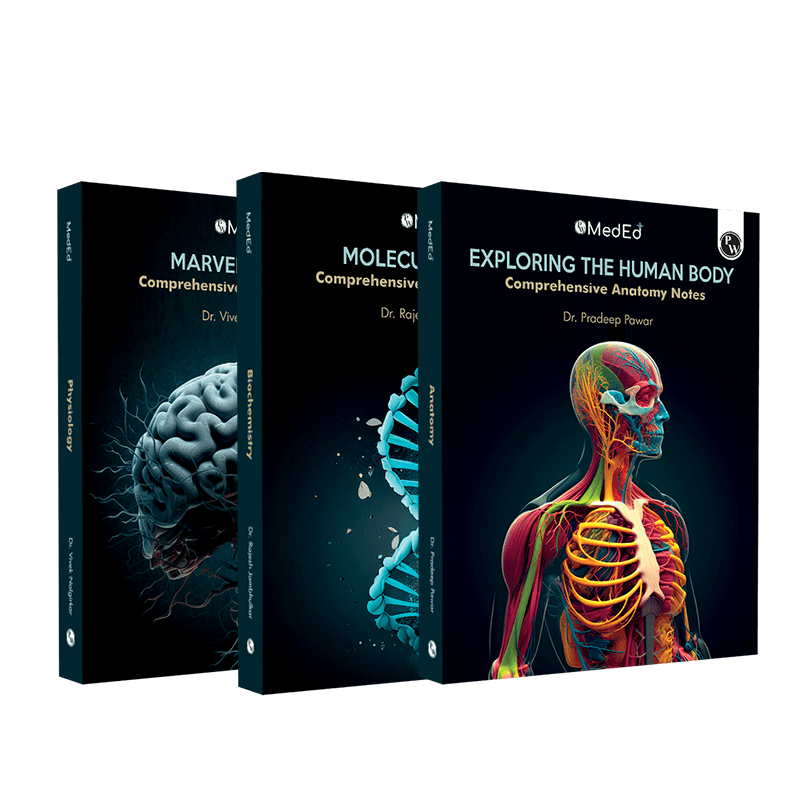 MedEd MBBS 1st Prof Year Notes | Anatomy, Biochemistry, Physiology Combo Set of 3