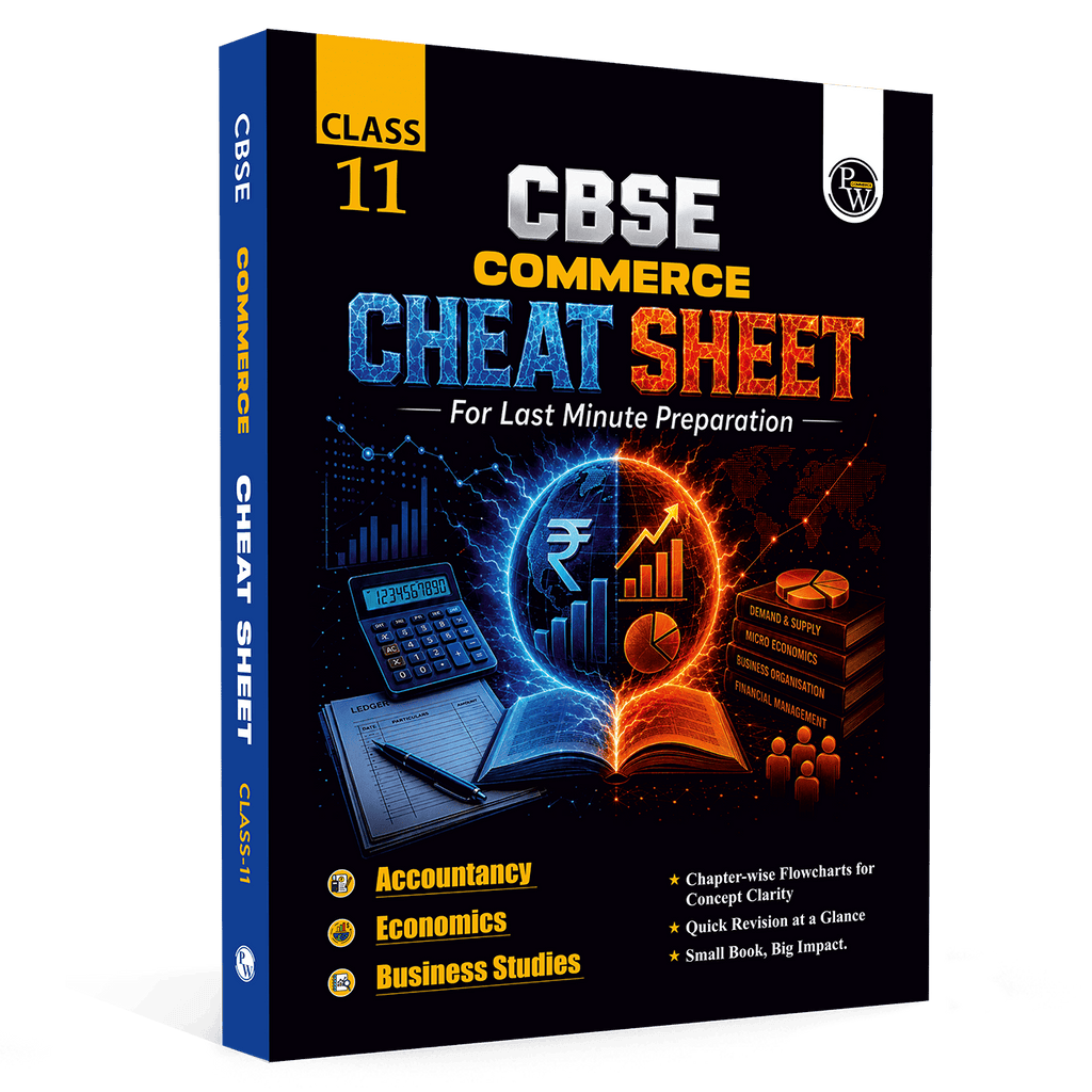 PW CBSE Commerce Cheat Sheets For Class 11 | Accountancy, Economics & Business Studies | Chapterwise Mind Maps & Flowcharts for Quick Revision