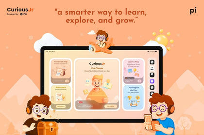Curious Junior Grade 7 Online Course & Pi Tab  Complete Learning Kit- Includes Welcome Pack & Goodies
