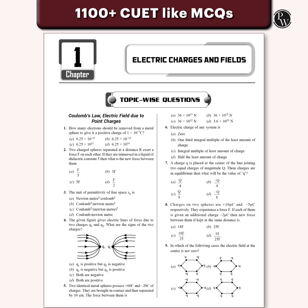 CUET (UG) Physics Chapterwise & Topicwise Question Bank for 2026 Exam | Theory & Exercise with Past Year Questions (2025-2022) PYQ and Mock Tests