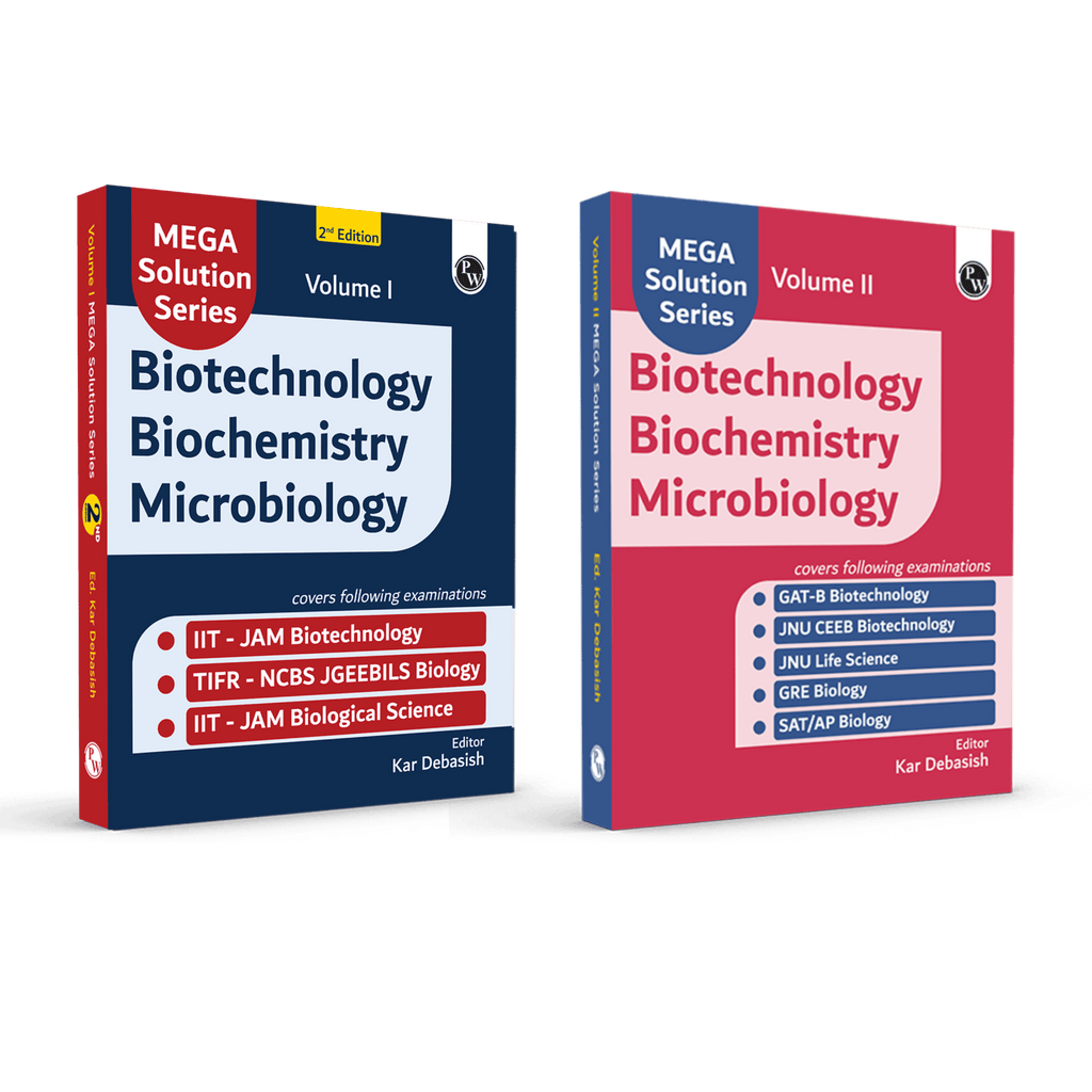 Mega Solution Series Biotechnology Biochemistry Microbiology Volume 1 & 2 Combo Set of 2 Books By Debasish Kar For 2025-2026 Exams