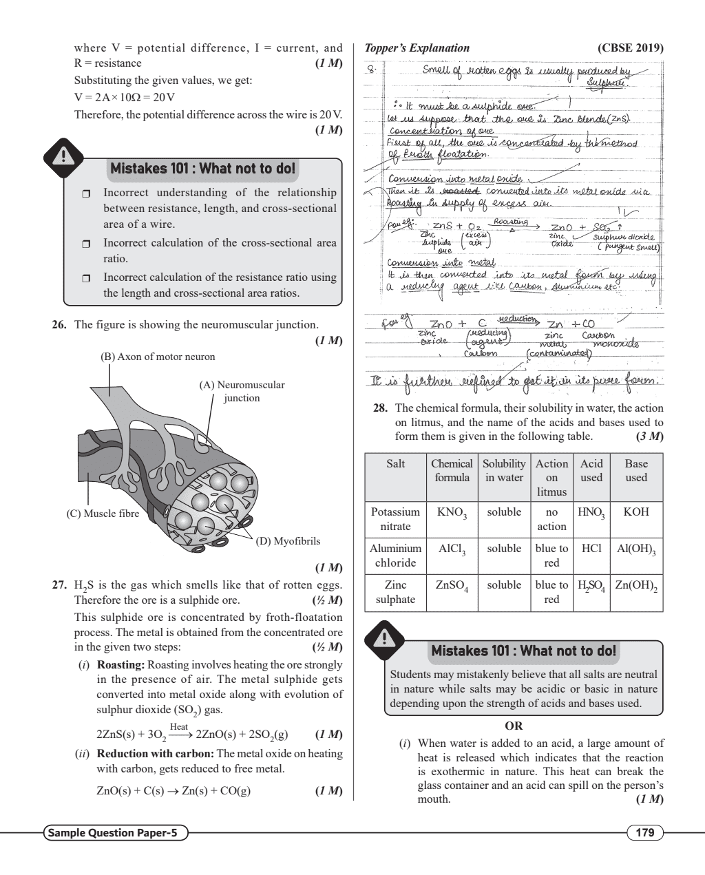 CBSE 15 Sample Question Papers Class 10 Science for 2024 exam | PYQ 2023 Paper with Topper's Explanations, CBSE SQP & CBSE Additional Practice Questions with Marking Scheme | Cheat Sheets, Mnemo