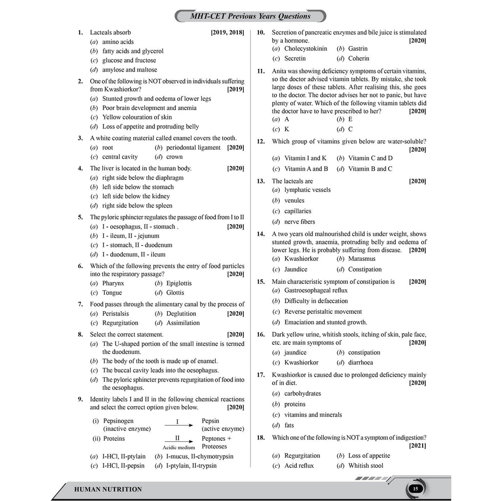 PW Maharashtra Board MHT-CET Zoolgy Question Bank & Solution Booklet Set of 2 Books | Theory plus PYQs of MHCET, CBSE & MH Boards | Detailed Solution Explanations