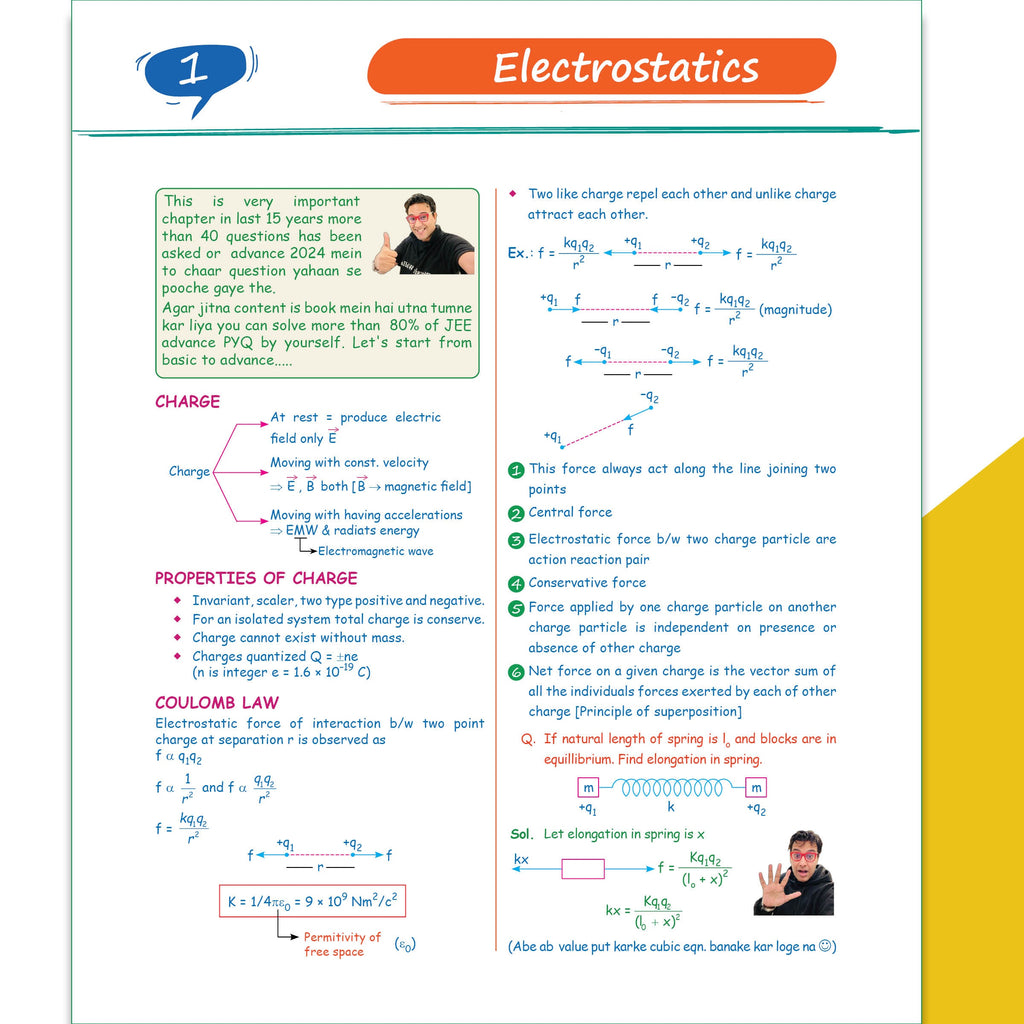 SKC Physics Crush Class 12 Handwritten Format Notes (Second Edition) By Saleem Sir For JEE and NEET Exams | English Medium From Basic to JEE Advanced via JEE/NEET