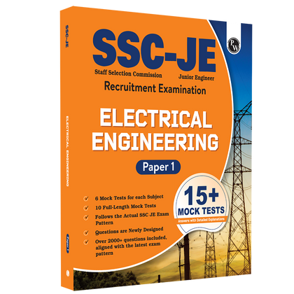 SSC JE Electrical Engineering (Paper I) 15+ Mock Tests & Full Length Tests for Each Subject | 2000+ Practice Questions with Detailed Explanation