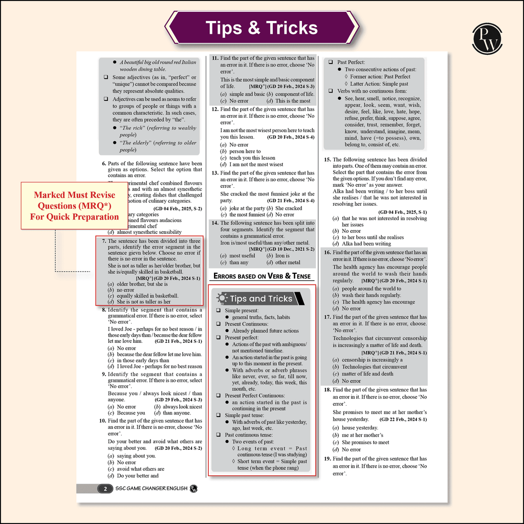 SSC Game Changer English, Maths, General Awareness, Reasoning Hindi Combo Set of 4 Books 29300+ TCS MCQ Till 2025 Chapterwise, Topicwise and Exam-wise Past Questions (PYQs)