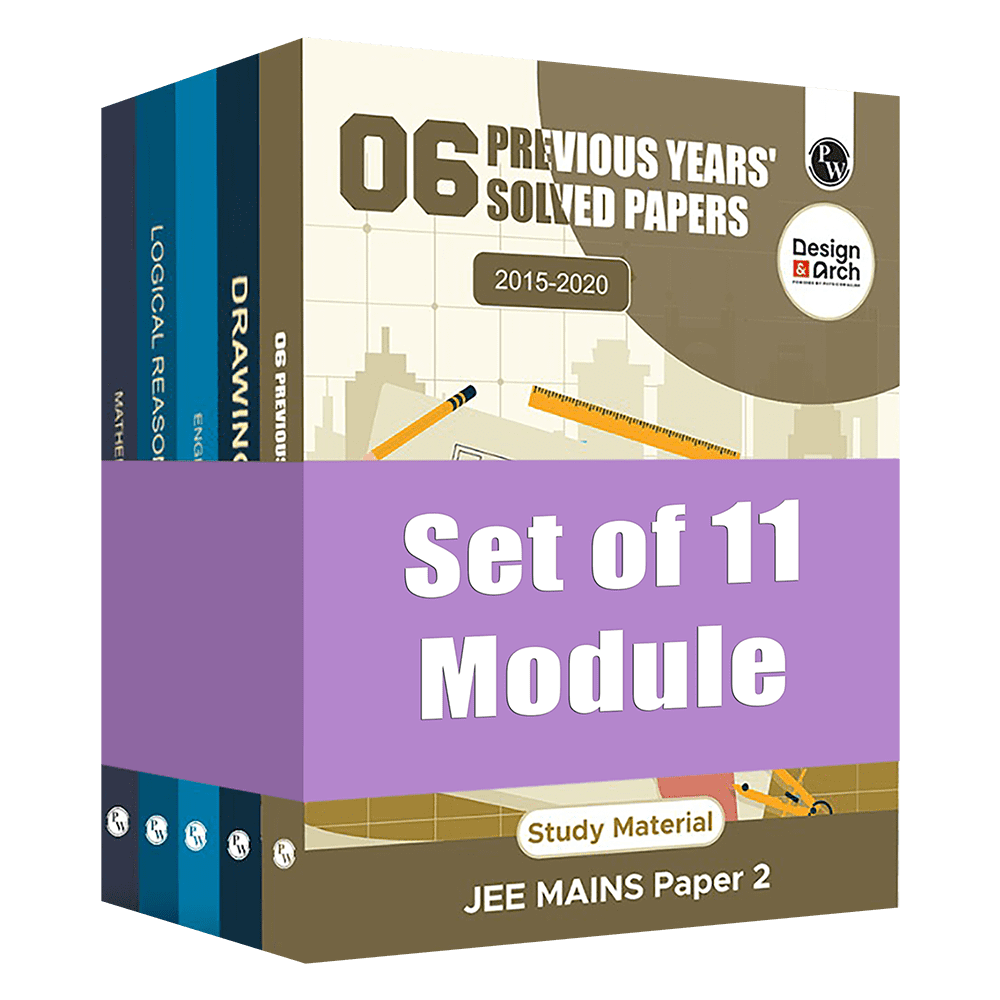 PW Design & Architecture Modules and 6 Previous Years' Solved Papers (2015 - 2020) Combo Set of 11 Books For Exams 2026 | Latest Edition | NIFT, NID, UCEED, NATA, JEE Mains Paper 2, JEE AAT