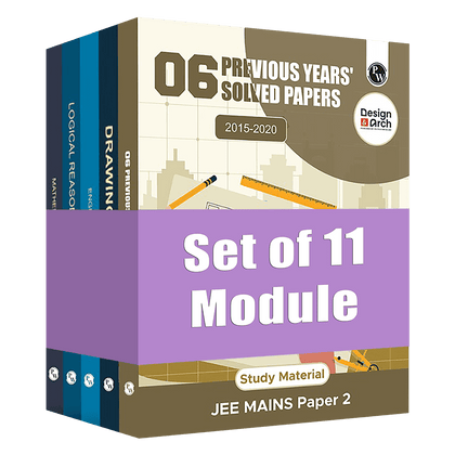 PW Design & Architecture Modules and 6 Previous Years' Solved Papers (2015 - 2020) Combo Set of 11 Books For Exams 2026 | Latest Edition | NIFT, NID, UCEED, NATA, JEE Mains Paper 2, JEE AAT