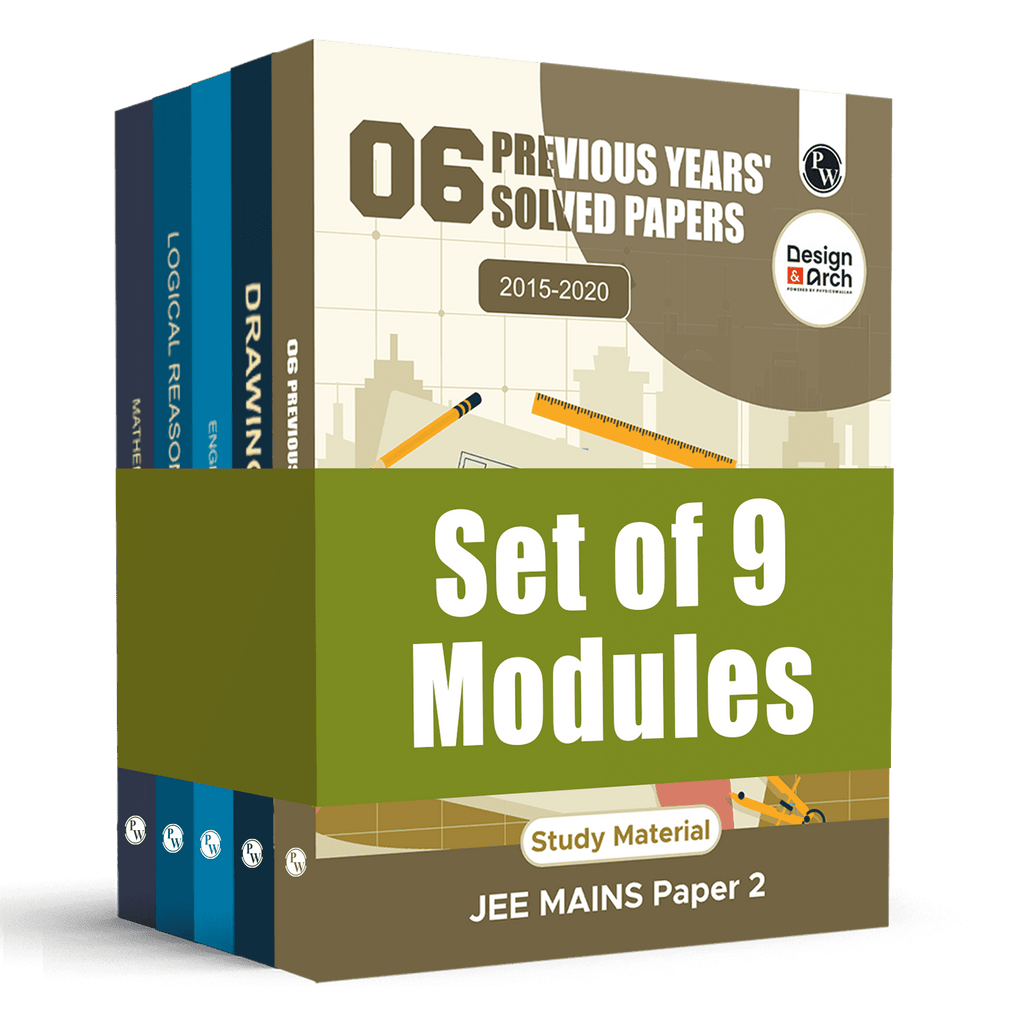 Design & Architecture Modules and 6 Previous Years' Solved Papers (2015 - 2020) Combo Set of 9 Books For Exams 2026