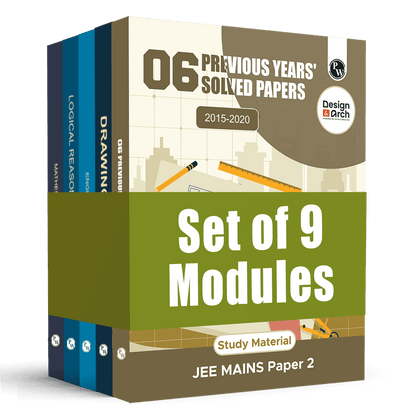 Design & Architecture Modules and 6 Previous Years' Solved Papers (2015 - 2020) Combo Set of 9 Books For Exams 2026