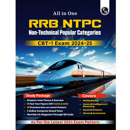 All in one RRB NTPC 2024-2025 CBT - 1 Exam l Chapterwise Theory, Short Tricks and Exercises l 15 Previous Year Solved Papers (PYQs) 2016 & 2021 with 10 Practice Sets l English Edition