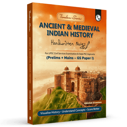 PW UPSC Prelims & Mains  GS Paper 1 Ancient & Medieval Indian History Handwritten Notes By Abhishek Srivastava Sir For UPSC | Timelines Series | History through Timelines, Maps & Mind Maps