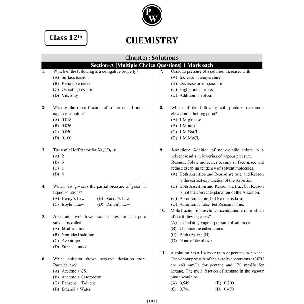 CBSE Class 12 Chapter-wise 20 Most Important Questions For 2027 Exams | Physics, Chemistry, Biology, & Maths | Expert Curated Content Based on the Latest Syllabus