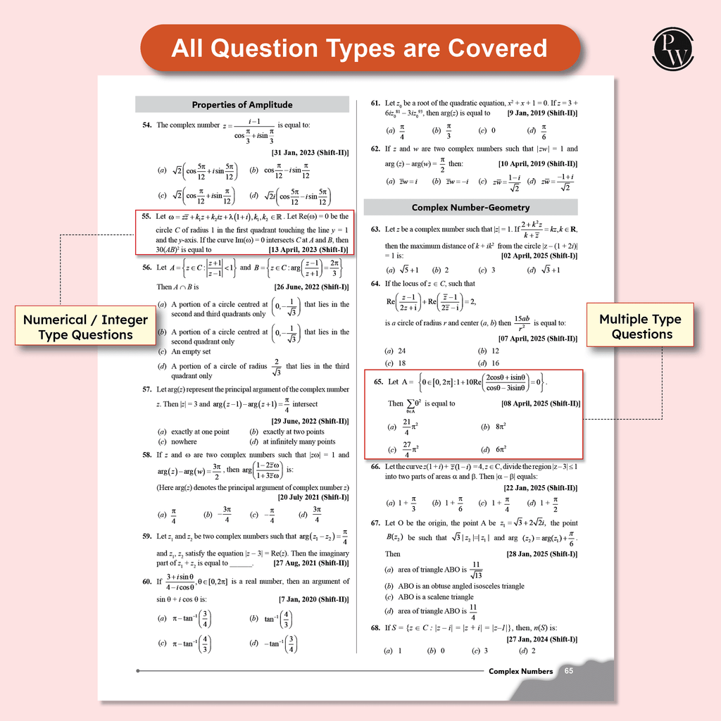 JEE Main PYQ  - 7 Years (2019 - 2025) Physics, Chemistry, Mathematics Combo Set of 3 Books | All 143 Shifts Online Previous Years Solved Papers Chapterwise and Topicwise PYQs For 2026
