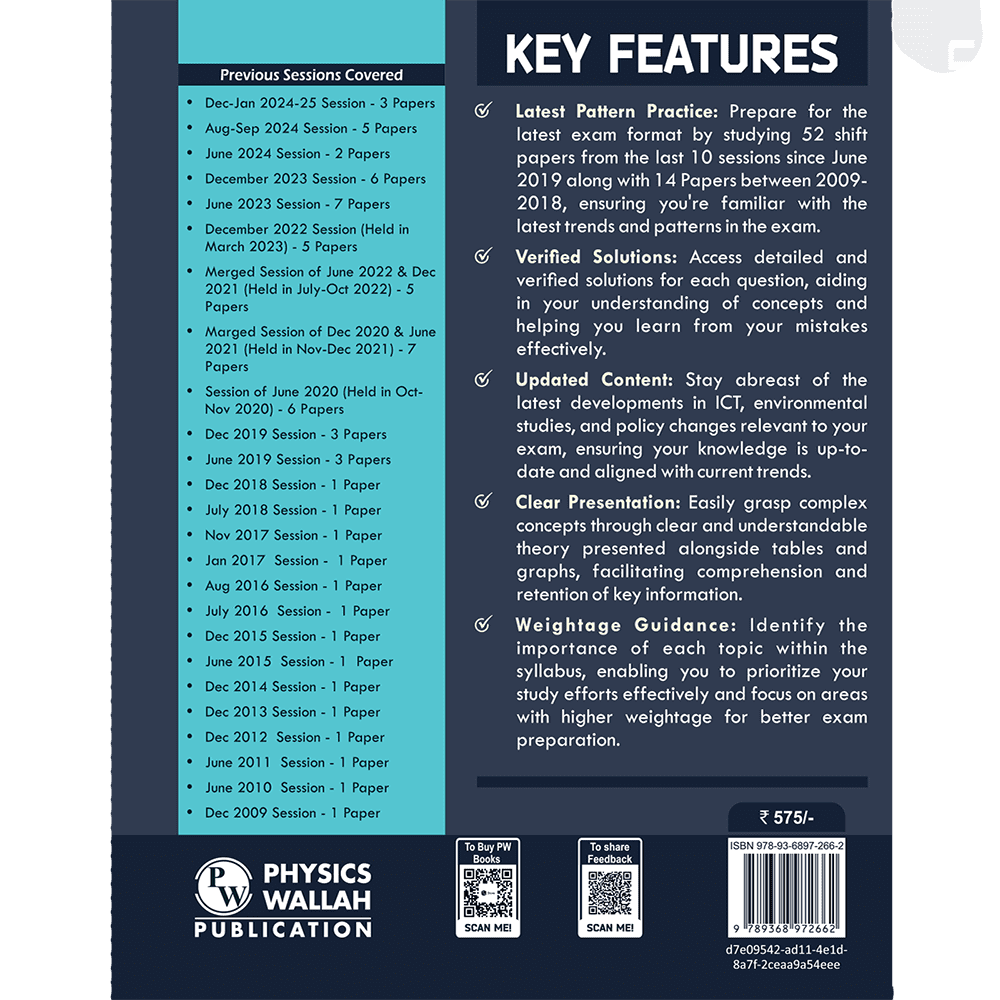 66 UGC NET Paper 1 Previous Year Solved Papers with Complete Chapter Notes I Unitwise and Topicwise | 16 Years PYQs upto January 2025 I NET, JRF, SET