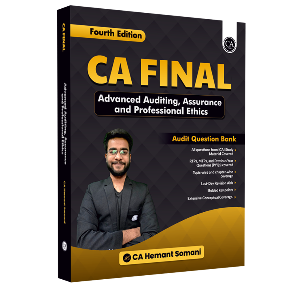 CA Final Advanced Auditing, Assurance & Professional Ethics Audit Question Bank By CA Hemant Somani For May 2027 Exams | Concept & Questions, All ICAI SM, RTP, MTP & PYQs Covered