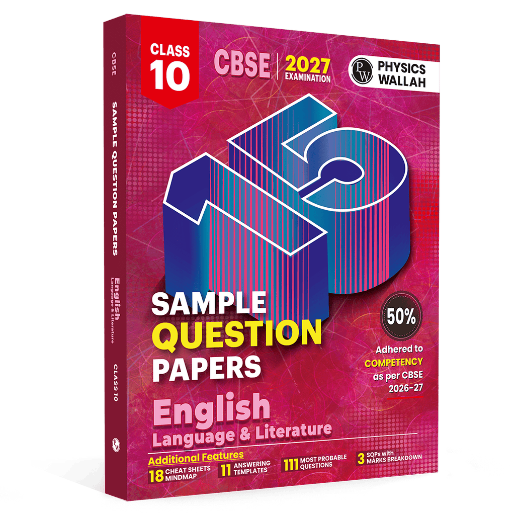 PW 15 CBSE Sample Papers Class 10 English Language & Literature For 2027 Board Exam (New Pattern) | CBSE Like Question Booklet and Answer Sheets, Marking Stickers