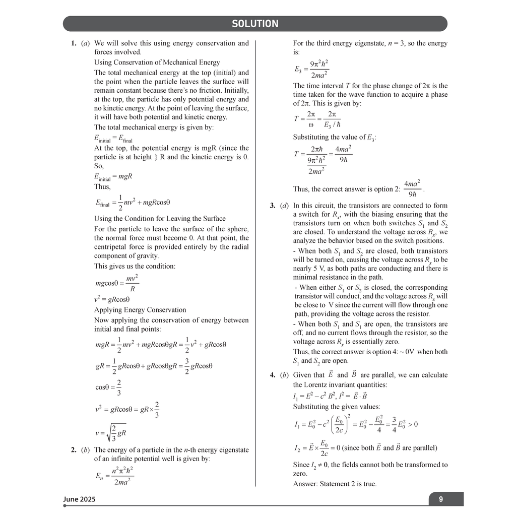 CSIR - NET Recap Physical Sciences Chapterwise & Yearwise Previous Years Solved Papers (2025-2015) PYQ Latest December 2024 Paper Covered l TIFR, JEST, GATE and IIT JAM