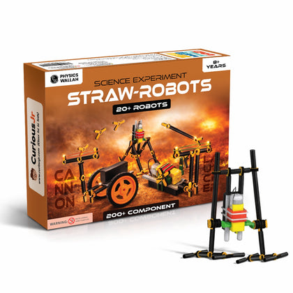 20+ STEM Straw-Robots Kit for Kids Ages 8-14 Years, DIY Robotics Kit with 200+ Components for Boys & Girls, Electronics, Engineering Projects & Science Experiment Kit for Children