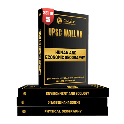 PWONLYIAS UPSC Wallah Geography, Environment and Disaster Management Combo Set of 5 For Civil Services Exam 2025 Latest Edition