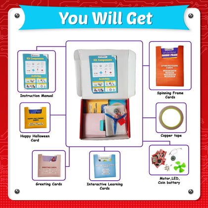 Jr. Electric Science Kit – Electric Kit for Kids | Science Kit with 20+ Experiment | Fun Learning Toys Experiment Kit & Educational Kit for Kids | Return gifts for kids birthday party Ages 8-12