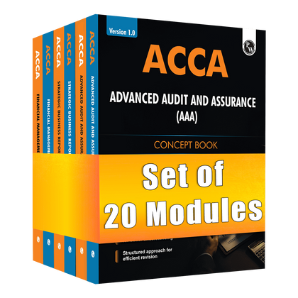 ACCA Applied Skill + Professional Level Study Pack Combo Set of 20 Modules