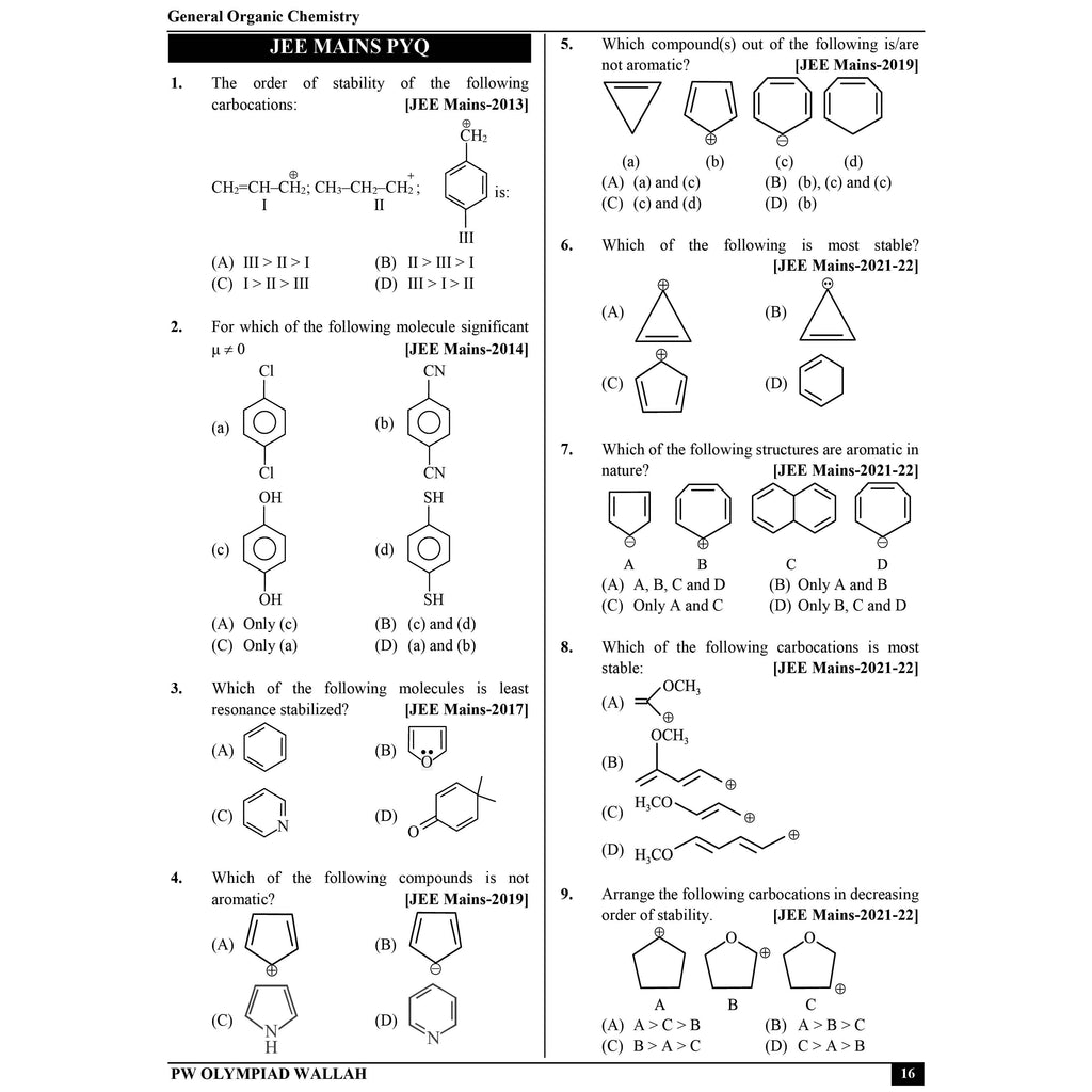 Olympiad Wallah NSEC Class 11 Advanced Chemistry (Part 2) For 2026 | For NSEC, INChO & IChO Exam | Expert Crafted Content | PYQ, Practice Questions, Detailed Solutions