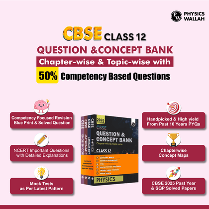CBSE Question & Concept Bank (QCB) Class 12 Physics, Chemistry, Mathematics and Biology Combo Set of 4 Books Chapter-wise and Topic-wise Solved Questions For 2026 Exams