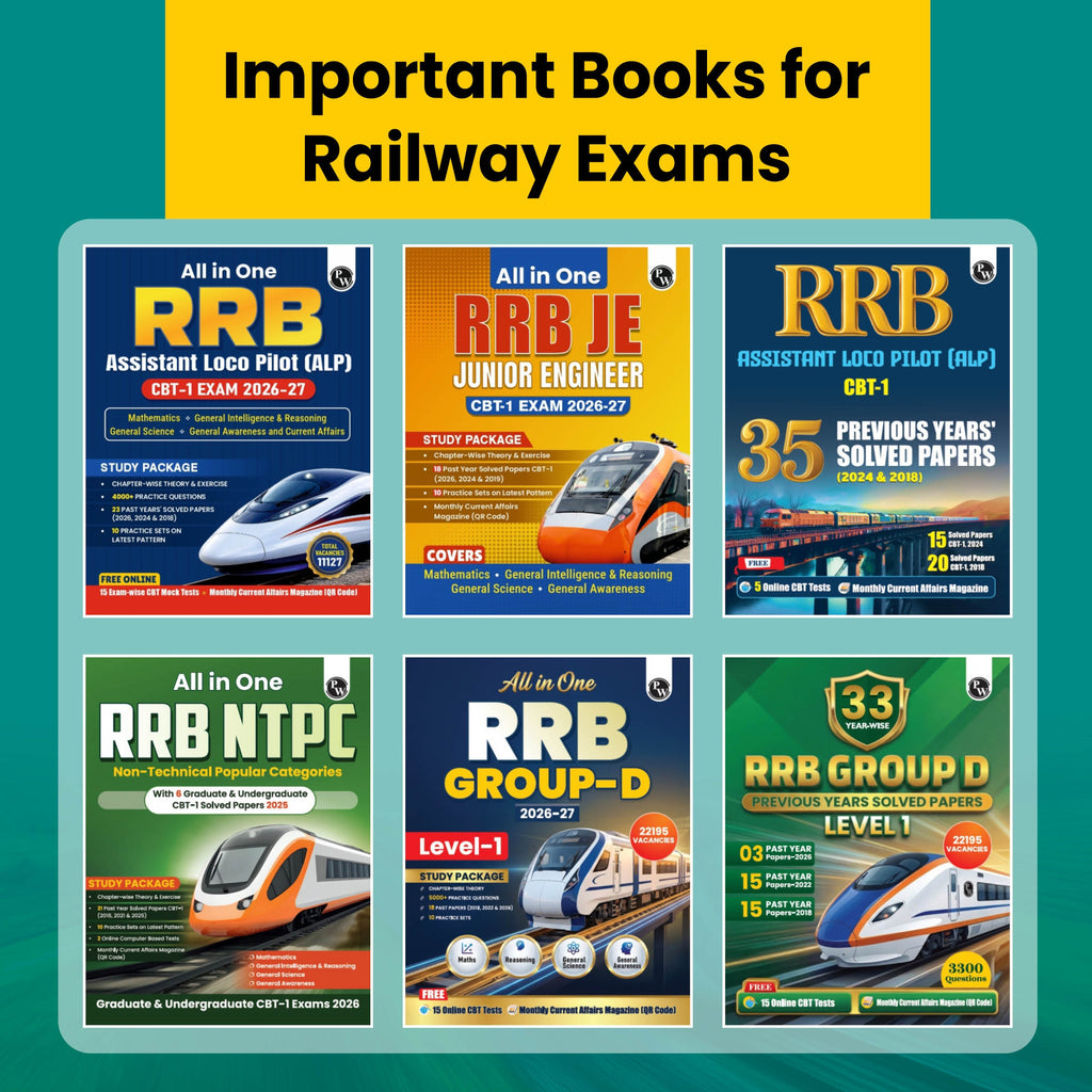 RRB JE (Junior Engineer) CBT-1 PYQ Book For 2026-27 Exams | 25 Previous Year Solved Papers (2026, 2024 & 2019) with 10 Practice Sets on Latest Pattern English Medium