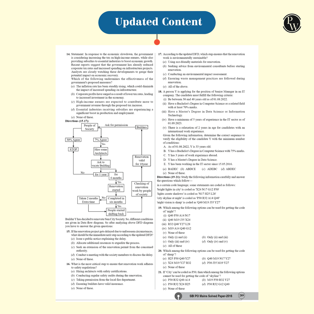 20 SBI PO Prelims & Mains Previous Year Solved Papers (2015-2023) For Exam 2024-2025 | Past Questions | PYQ | English Edition