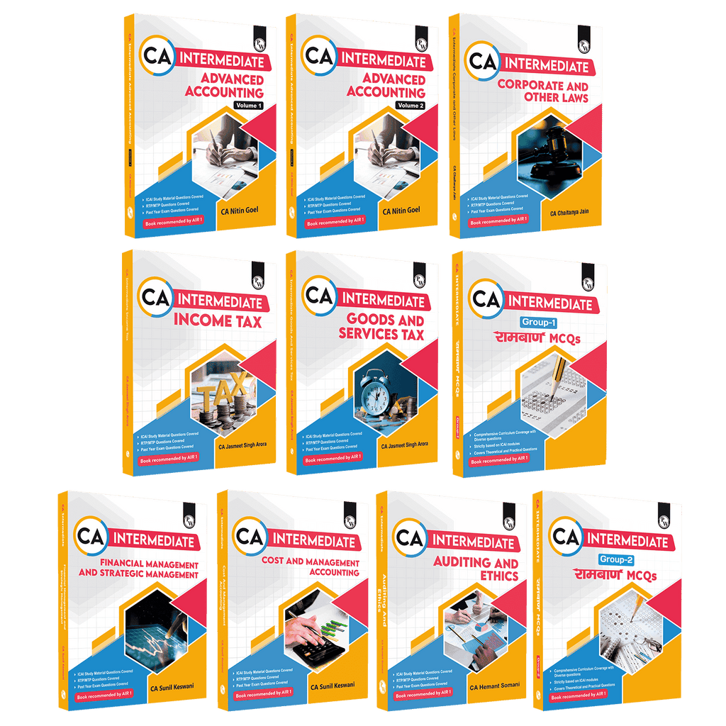 CA Intermediate Group 1 and 2 (All Subjects) Ramban MCQ's Group 1 & 2 Combo Set of 10 Books l Latest Syllabus For May 2026 Exams