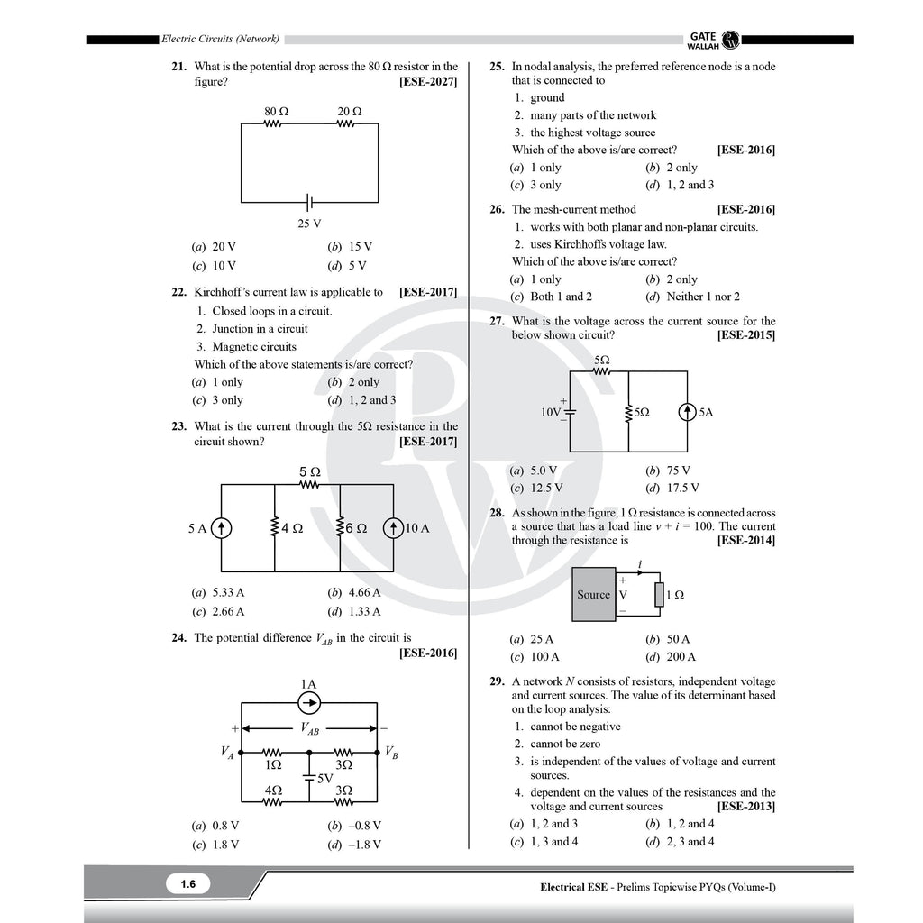 UPSC ESE 2027 Topicwise Previous Years Solved Questions Electrical Engineering Preliminary Examination Volume 1 & 2 and General Studies & Engineering Aptitude Combo Set of 3 Books