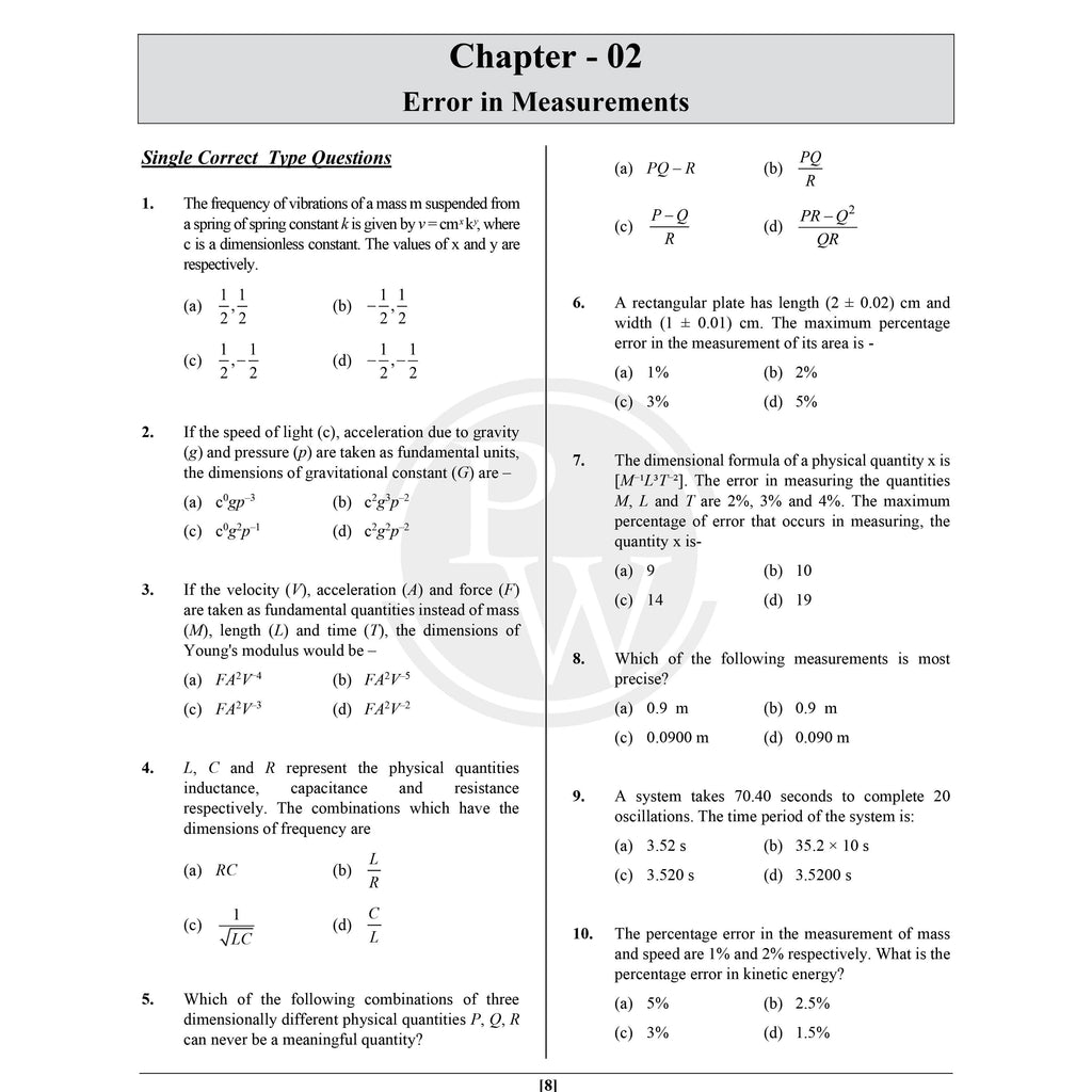 Mission 100 Physics Crash Course For JEE 2027 Exam | 2000+ Practice Questions Based on JEE Pattern with Detailed Solutions