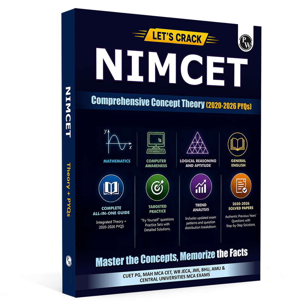 NIMCET Concept Theory & PYQs Book For 2027 Exam | All in One Guide with 2020-2026 Solved Previous year Papers | Useful For CUET PG, JMI, BHU & Other Central Universities MCA Exams