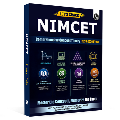 NIMCET Concept Theory & PYQs Book For 2027 Exam | All in One Guide with 2020-2026 Solved Previous year Papers | Useful For CUET PG, JMI, BHU & Other Central Universities MCA Exams