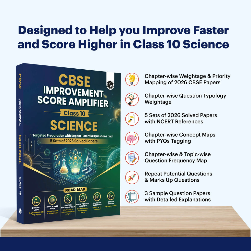 CBSE Improvement Score Amplifier Class 10 Science For 2026 Improvement Board Exams | 5 PYQs Sets of 2026 Solved Papers | Sample Papers & Chapter-wise Concepts Maps