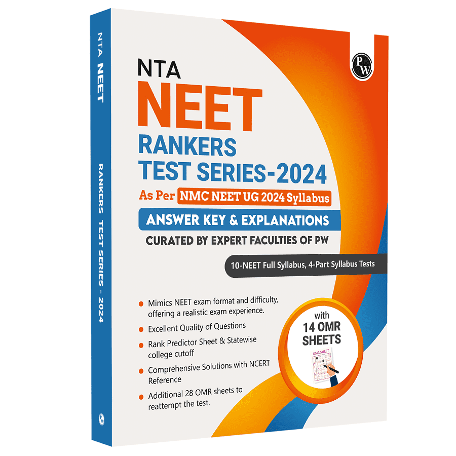NTA NEET Rankers Test Series - 2024 Based on the New Syllabus by NMC | 10 Full Syllabus + 4 Part Syllabus (Class 11th & 12th) | OMR Sheet, Detailed Solutions, Rank Predictor, State-wise College Cut-off