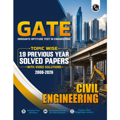 GATEWALLAH Civil Engineering Topicwise Previous Year Solved Papers (2026 - 2008) with Video Solutions For 2027 Exams | Detailed Text Solutions
