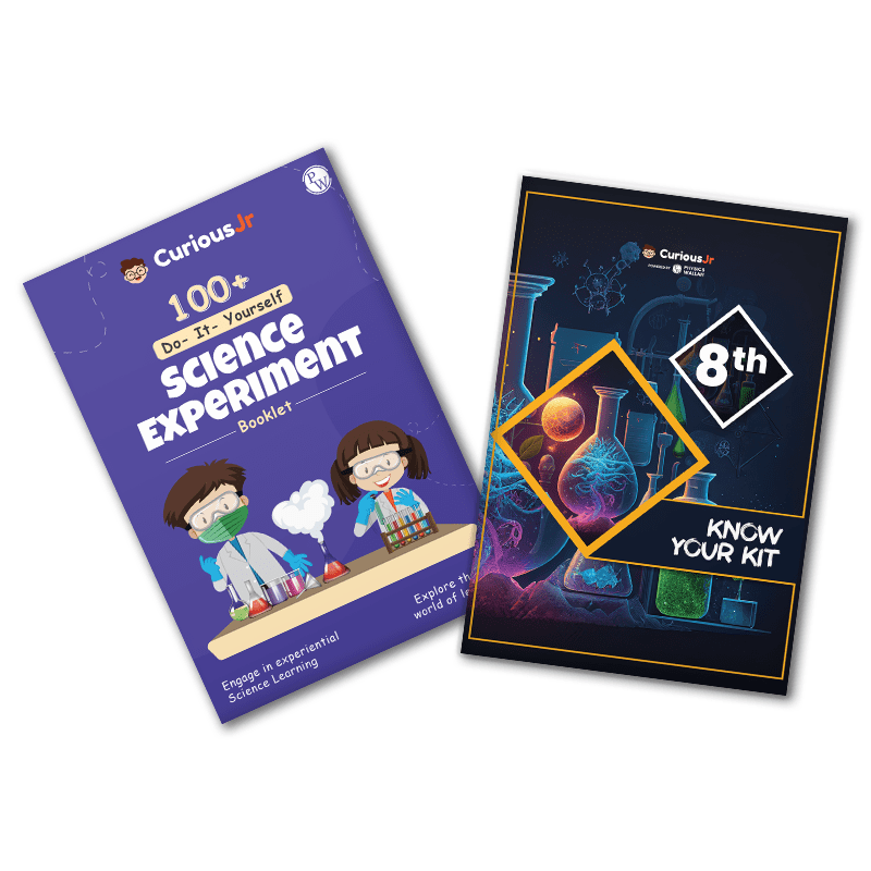 Curious Jr. Science Experiment Kit For Class 8th - CBSE and NCERT Topics based Experiments with Video Tutorials and Manual (Multicolor) | Science Project Kit