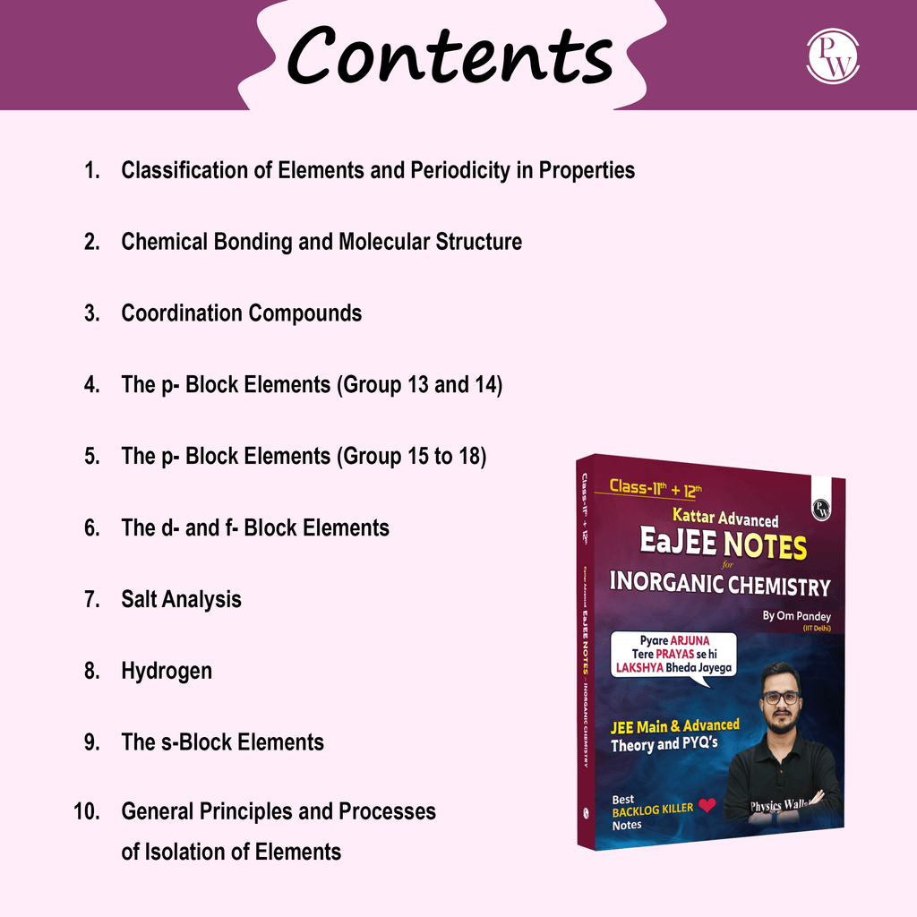EaJEE Notes Inorganic chemistry by Om Pandey JEE Main / Advance 2025 Edition | EaJEE Notes Inorganic chemistry by Om Pandey JEE Main / Advance 2025 Edition | E-book Inorganic chemistry by Om Pandey Sir