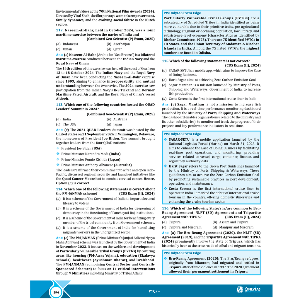 ONLYIAS UPSC PYQ+ General Studies Beyond UPSC CSE For NDA, CAPF, CDS, EPFO, IES, Geoscientist