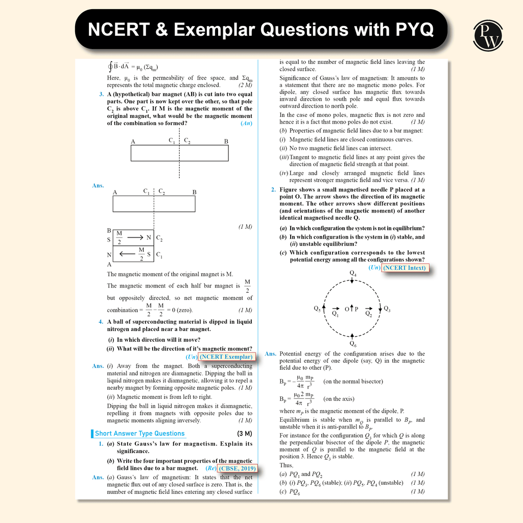 CBSE Question & Concept Bank (QCB) Class 12 Physics Chapter-wise and Topic-wise Solved Questions For 2026 Exams with 50% Competency Based Question