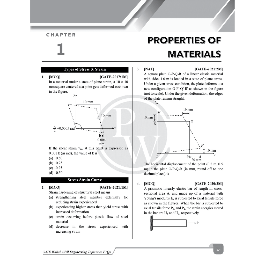GATEWALLAH Civil Engineering and Engineering Mathematics & General Aptitude Combo Set of 2 Books Topicwise Previous Years Solved Questions For 2026 Exams